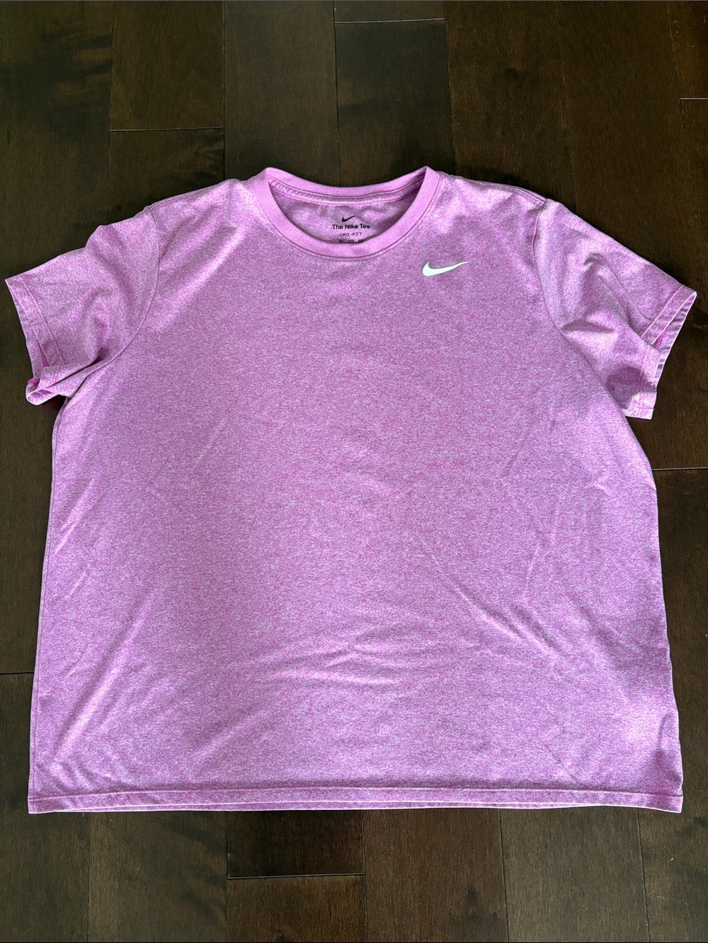 Nike Heathered Light Pink Athletic Tee